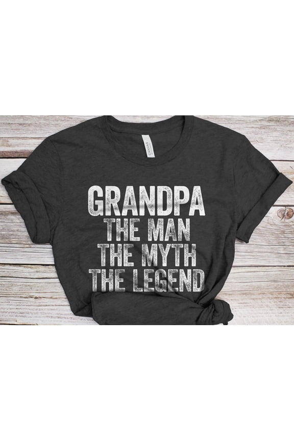 Grandpa The Man The Myth The Legend TShirt Funny Mens Dad Papa Shirt Grandpa TShirt for Fa