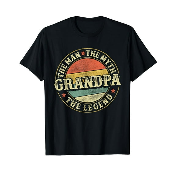 Grandpa The Man The Myth The Legend Vintage Father's Day T-Shirt