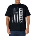 thumbnail image 1 of Grandpa Vintage American Flag Father's Day 4th of July Papa T-Shirt, 1 of 4