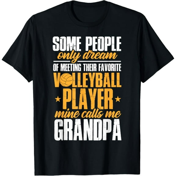 Grandpa Volleyball Player Team Sport Spiker Grandfather T-Shirt
