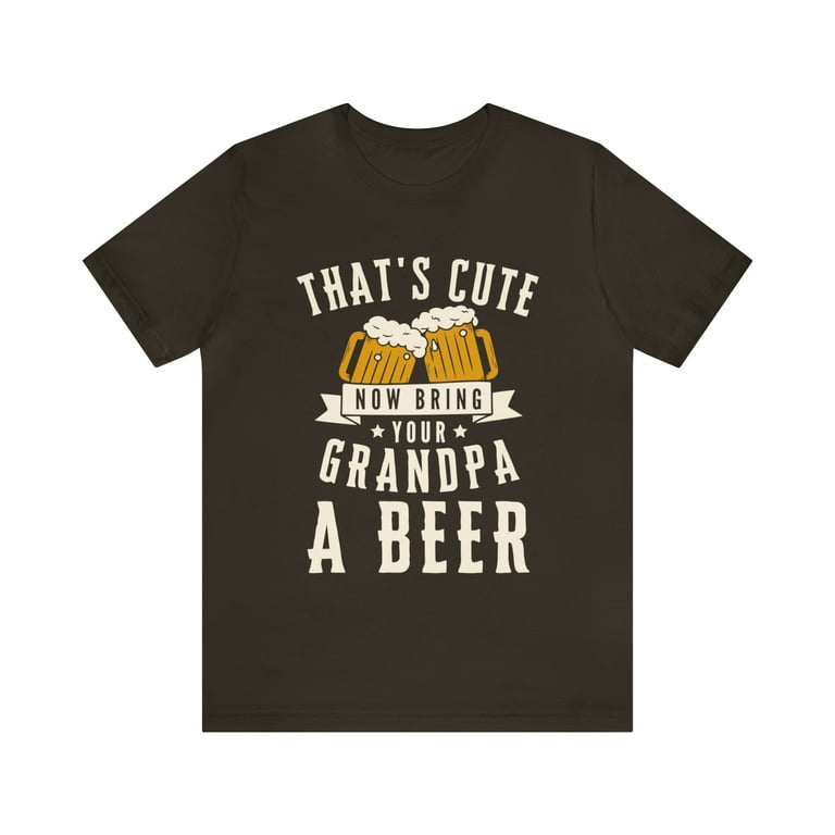Grandpa beer tee, father's day gift, graphic beer t-shirt 
