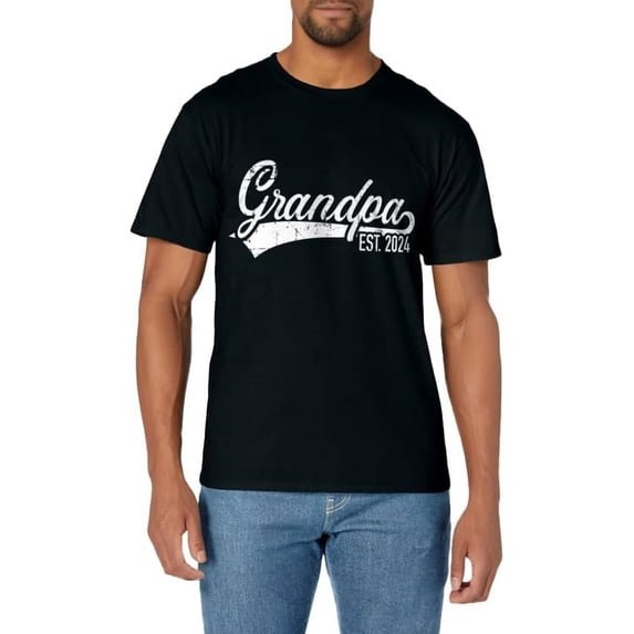 Grandpa est. 2024 for grandfather to be T-Shirt