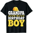 thumbnail image 1 of Grandpa of the Birthday Boy Construction Birthday Party T-Shirt, 1 of 3