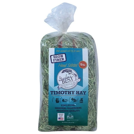 Grandpa's Best Timothy Hay Mini Bale for Small Animals - 5lb
