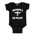 thumbnail image 1 of Grandpa's Co-Pilot Baby Bodysuit One Piece 12 mo Black, 1 of 3