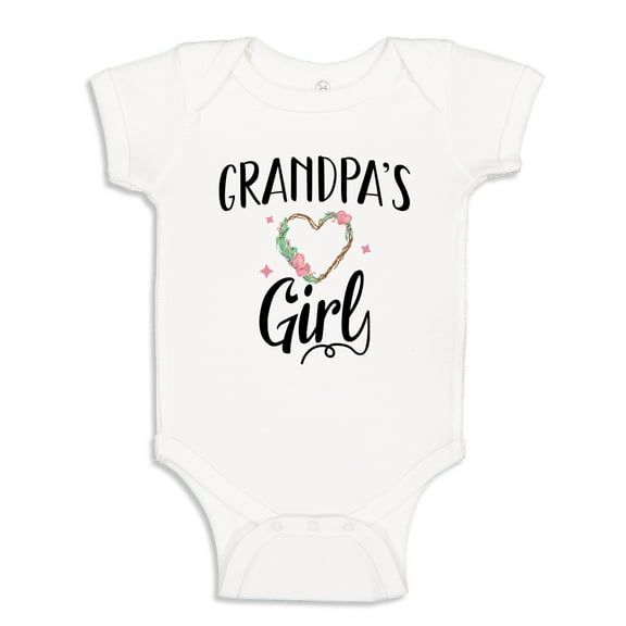 Grandpa's Girl Baby Bodysuit One Piece 24 mo White