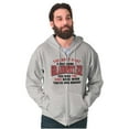 thumbnail image 1 of Grandpa's Had Enough Grandfather Joke Men's Big & Tall Graphic Zip Up Hoodie Brisco Brands 2X, 1 of 5