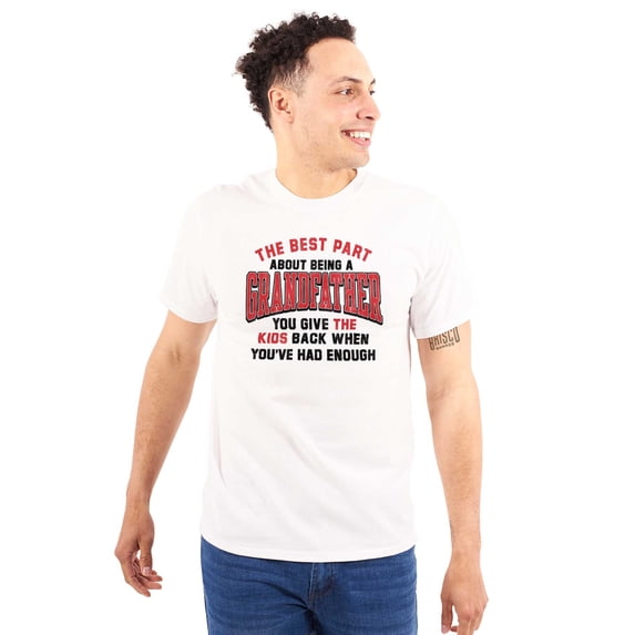 Grandpa's Had Enough Grandfather Men's Graphic T Shirt Tees Brisco Brands S