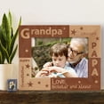 thumbnail image 1 of Grandpa's Love Personalized Wooden Picture Frame-10" x 8" Brown Horizontal, 1 of 1