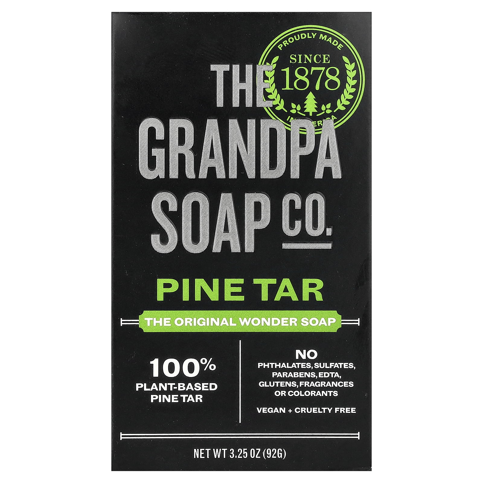Grandpa's Original Wonder Pine Tar Soap - 3.25 oz - Walmart.com