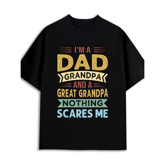 Grandpa's Pride 180G 100% Cotton 180G 100% Cotton men's elegantly pack limited edition black Unique Design Unisex Shirt Crewneck tshirts Basic Unisex Shirt Short Sleeve tshirts new years gifts