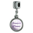 thumbnail image 1 of Grandpa's Princess Violet with Crowns Italian European Style Bracelet Charm Bead, 1 of 1