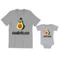 thumbnail image 1 of Grandpacado Grandpa Men's T-Shirt Cute Avocado Graphic Tee Babycado Baby Bodysuit Kids Toddler Shirt, 1 of 3