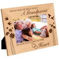 thumbnail image 1 of Grandparent Picture Frame Wood Photo Frames Engraved Display Wooden Tabletop Postcard Frame, 1 of 8