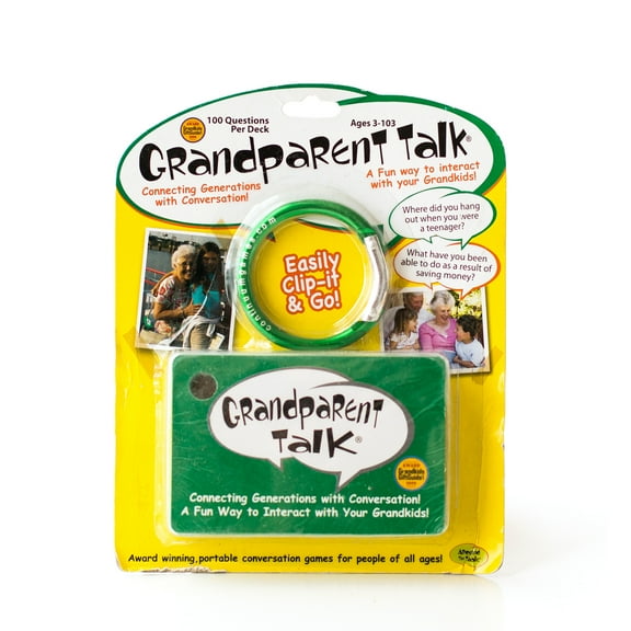 Grandparent Talk Conversation Starter Game, Connecting Generations Thru Conversation