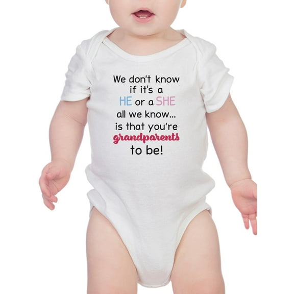 Grandparents To Be, Quote Bodysuit Infant -Smartprints Designs,  24 Months