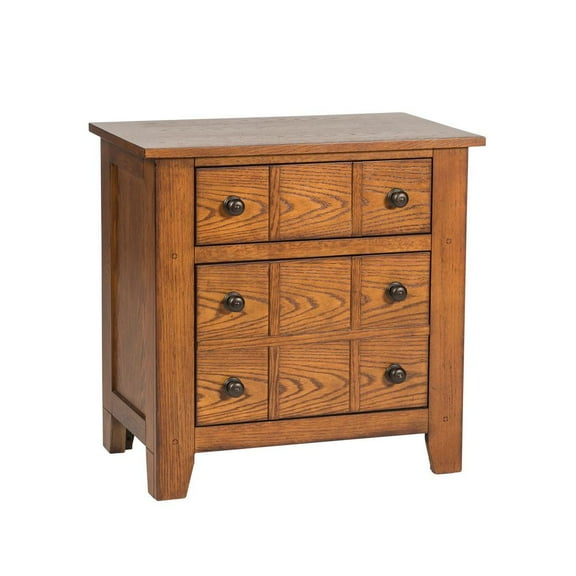 Liberty Furniture Industies, INC Grandpas Cabin Night Stand in Aged Oak