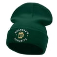 thumbnail image 1 of Grandpas Favorite Embroidered 12 Inch Long Knitted Beanie - Dk Green OSFM, 1 of 5