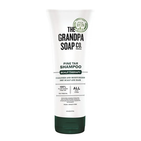 Grandpas Wonder Pine Tar Hair Shampoo For All Hair Types - 8 Oz
