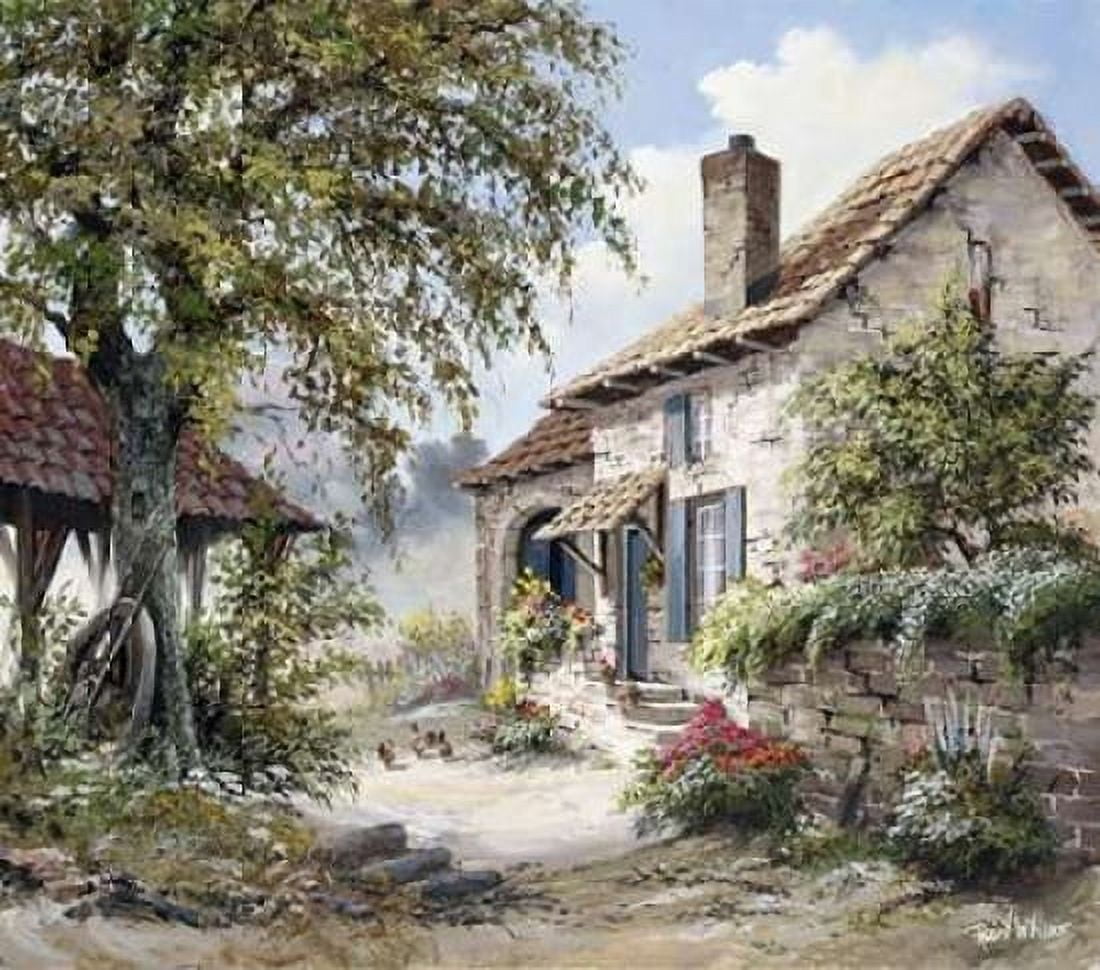 Grandpas house Canvas Art - Reint Withaar (24 x 24)