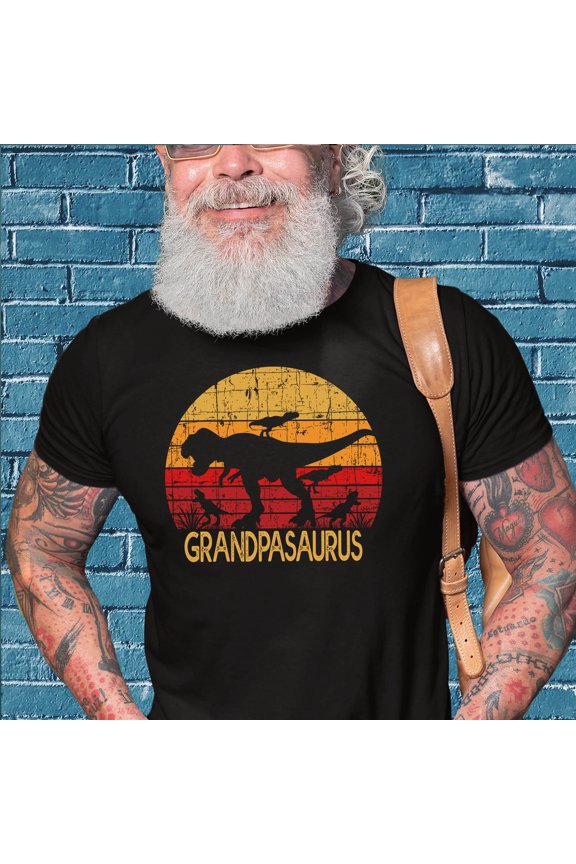 Grandpasaurus Shirt Personalized Grandpa Dad Uncle Saurus Father Day Tee