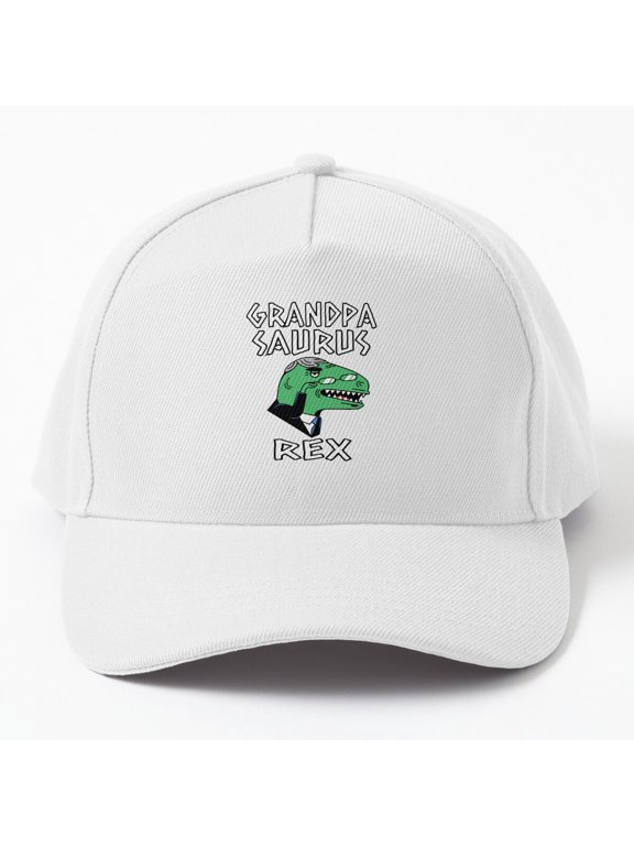 Grandpasaurus T-Rex Baseball Cap, Dinosaur Grandpa Family Graphic Design, Classic Hat