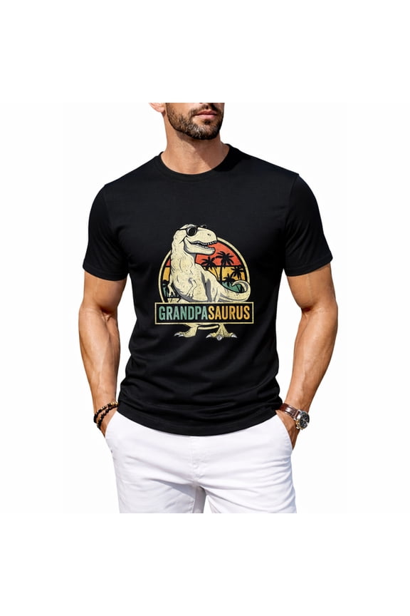 Grandpasaurus T Rex Dinosaur Grandpa Saurus Family Matching T-Shirt