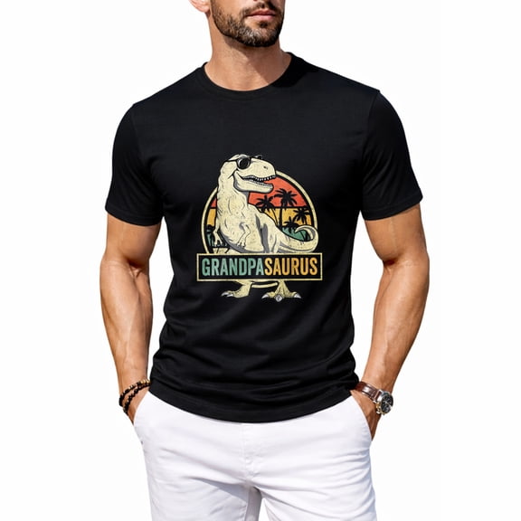 Grandpasaurus T Rex Dinosaur Grandpa Saurus Family Matching T-Shirt