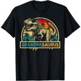 Grandpasaurus T Rex Dinosaur Grandpa Saurus Family Matching T-Shirt ...