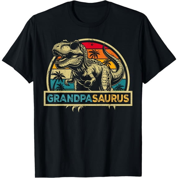 Grandpasaurus T Rex Dinosaur Grandpa Saurus Family Matching T-Shirt ...