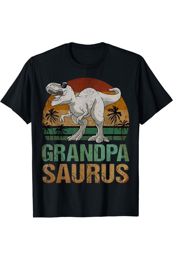 Grandpasaurus T Rex Dinosaur Grandpa Saurus Father's Day T-Shirt