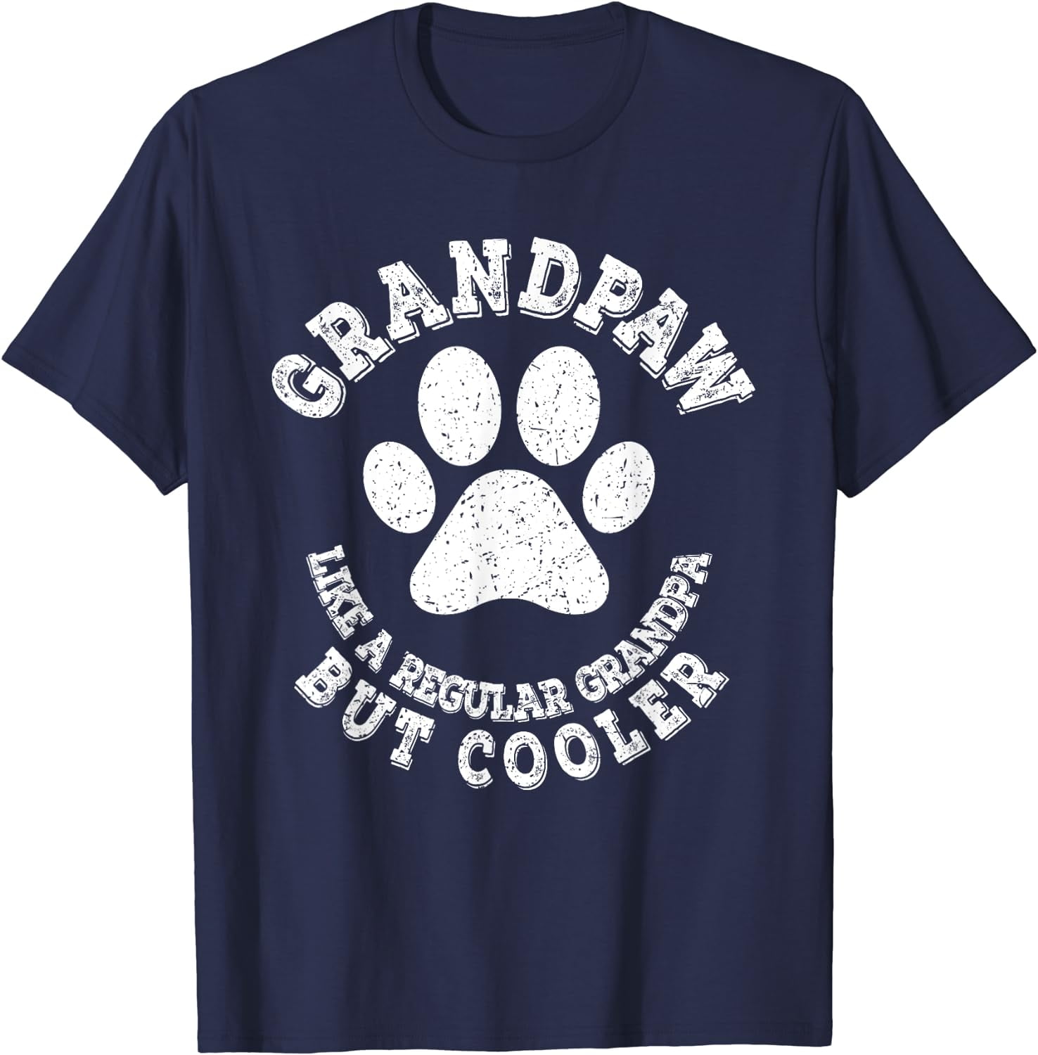 Grandpaw Dog Lover Best Grandpa Grand Paw Print Grandfather TShirt