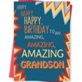 thumbnail image 1 of Grandson Birthday Card, Birthday Card Gift for Grandson from Grandfather Grandmother, 1 of 3