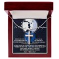 thumbnail image 1 of Grandson Gift From Grandma - Artisan Cross Necklace - Gift Box & Message Card, 1 of 5