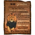 thumbnail image 1 of Grandson Gifts Blanket from Grandma Grandpa Birthday Gifts for Grandson Throw Blankets to Grandson from Grandparents Thanksgiving Valentines Day Graduation Gifts 60"x80", 1 of 6