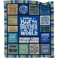 thumbnail image 1 of Grandson Gifts from Grandma Grandpa, Gifts for Grandson Blanket, Birthday Gifts for Grandson, Grandson Gifts from Grandparents, Grandson Birthday Graduation Gifts Throw Blanket 50"X60", 1 of 5