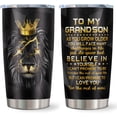 thumbnail image 1 of Grandson Gifts from Grandma, Grandson Birthday Gifts, Gifts for Grandson, To My Grandson, Unique Gifts for Grandson, Best Grandson Gifts Tumblers Mug 20oz(1pc), 1 of 6