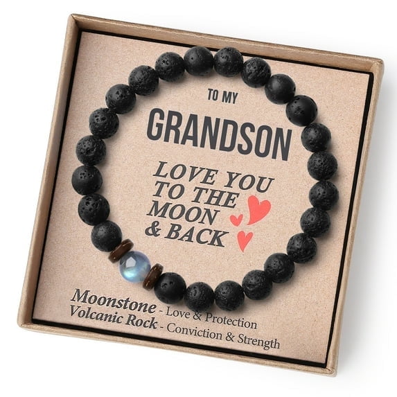 THEMEROL Grandson Gifts from Grandma Birthday Gifts for Teenage Boys Teen Boys Gift Ideas Easter Beaded Bracelet Christmas Stocking Stuffer Valentines
