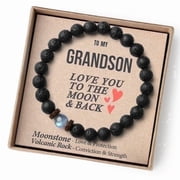 THEMEROL Grandson Gifts from Grandma Beaded Bracelet Birthday Gifts for Teenagers Gift Ideas Easter Christmas Stocking Stuffer Valentines