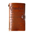 thumbnail image 1 of Grandson Gifts Leather Journal, To My Grandson Gifts 140 Page Journal Notebooks, Graduation Birthday Christmas Gift for Grandsons from Grandma Grandpa, 1 of 1