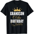 thumbnail image 1 of Grandson Of The Birthday Queen Women Bday Gift For Her T-Shirt, 1 of 4