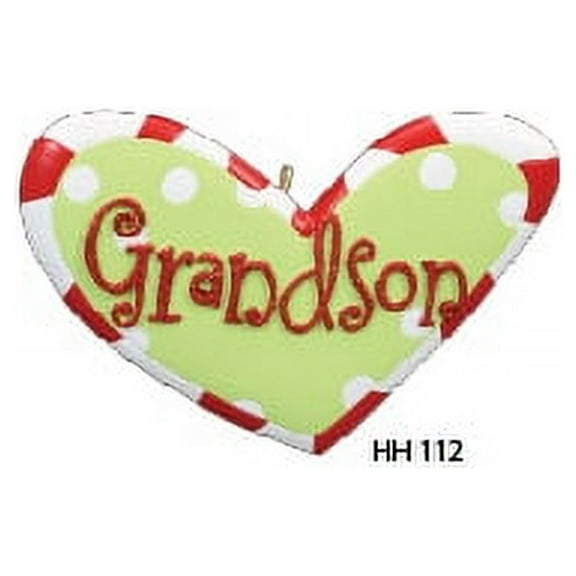 Grandson Personalized Christmas Ornament , Family Christmas Ornament, Christmas Decoration for Tree, Christmas Tree Ornament