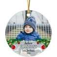 thumbnail image 1 of Grandson's 1 Year Old Ornament, Custom Grandson's 1st with Photo & Name, Personalized Upload Grandson Image Christmas 2025 Ornament, Customized Grandson First Christmas Decor dwgahr, 1 of 6