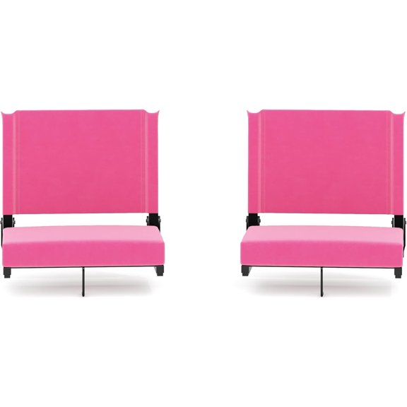 Grandstand Portable Stadium Seats for Bleachers or Benches Folding Padded Stadium Chairs with Handle Pack of lb. Weight Capacity