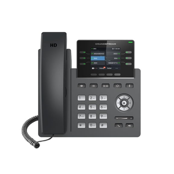 Grandstream GRP2613W IP Phone | 6 Lines, 6 SIP Accounts | 2.8-Inch Color Display | Wi-Fi 6 | Dual-Port Gigabit Ethernet with Integrated PoE