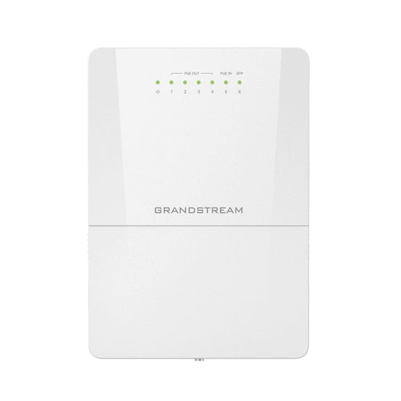 Grandstream GWN7710R | 6-Port Gigabit Ethernet Layer 2 Lite Managed PoE Switch | IP66-Rated Outdoor Design