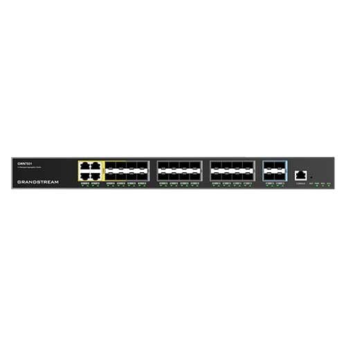Grandstream GWN7831 Enterprise Layer 3 Managed Aggregation Switch, 20 x SFP, 4 x SFP/GigE Combo