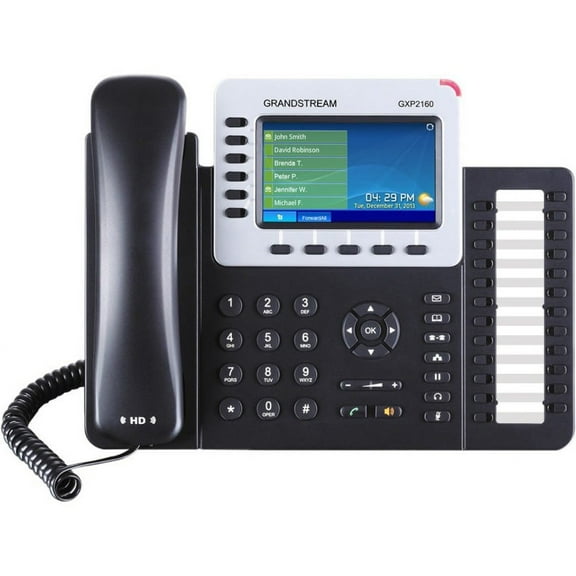 Grandstream GXP2160 IP Phone, 5 Multiple Conferencing, Desktop, Wall Mountable