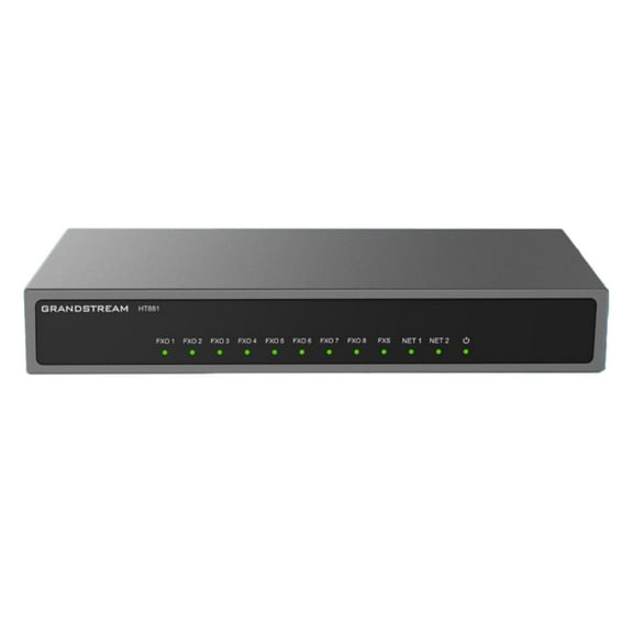 Grandstream HT881, 8 FXO, 1 FXS, 2 GigE PoE NAT Router