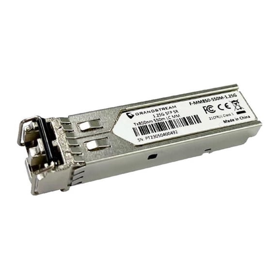 Grandstream Networks SFP Fiber Module - Multi-Mode, 850nm Wave-Length, 550 m, 1.25 Gbps